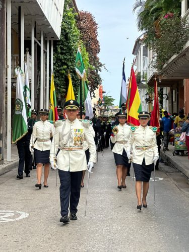 celebración del Día de la Independencia en Cartagena