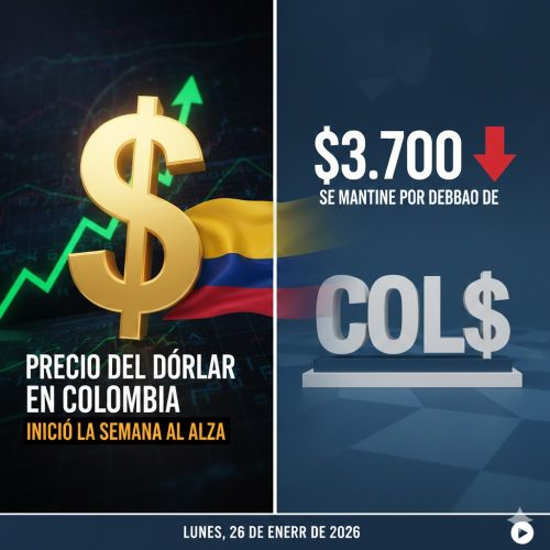 precio del dólar en Colombia hoy