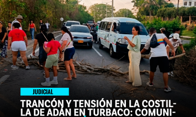Bloqueo por falta de agua en Cartagena sobre la Troncal de Occidente