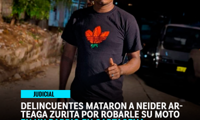 Neider Arteaga asesinado en Cartagena