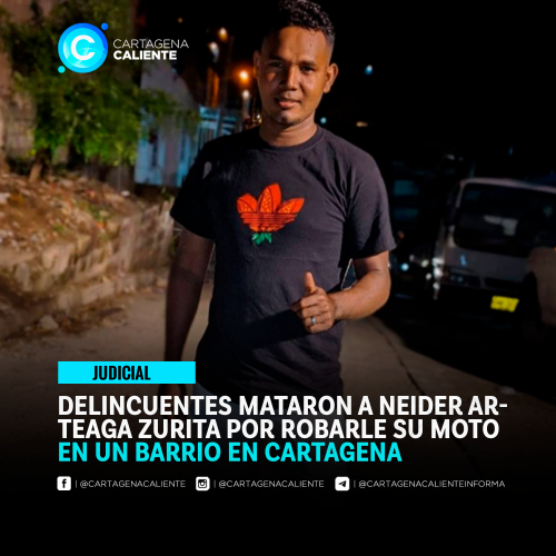 Neider Arteaga asesinado en Cartagena