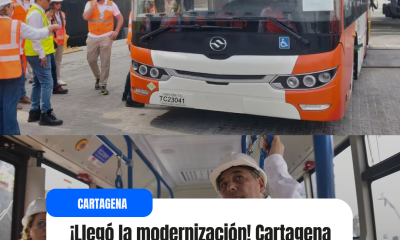 Buses inteligentes en Cartagena incorporados a Transcaribe