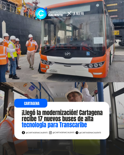 Buses inteligentes en Cartagena incorporados a Transcaribe
