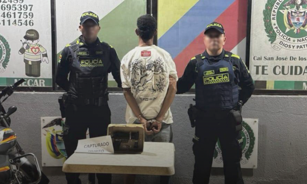 Captura de alias Guilder por hurto de motocicleta en San José de los Campanos