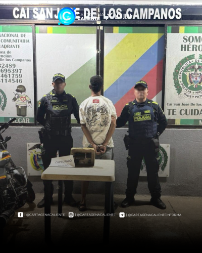 Captura de alias Guilder por hurto de motocicleta en San José de los Campanos