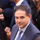 Honorio Henríquez presidente del Senado durante la elección.