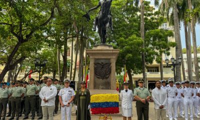 desfile del 20 de Julio en Cartagena recorriendo el Centro Histórico