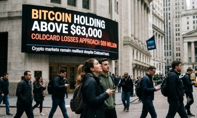 Bitcoin price today above $63000 after Coldcard wallet security incident