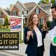 Young homeowner reviewing mortgage documents before listing a property for sale.